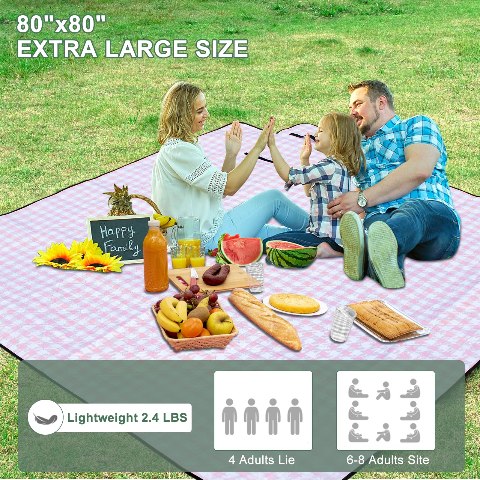 ZUBOND waterproof bottom keeps damp ground at bay for outdoor comfort.