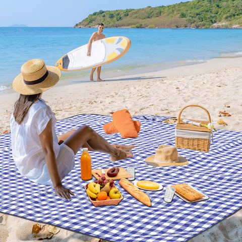 ZUBOND picnic blanket is waterproof and sandproof for versatile outdoor use.