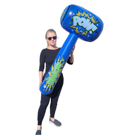 Zugar Land POW jumbo mallet 52-inch blue front view for epic play fights