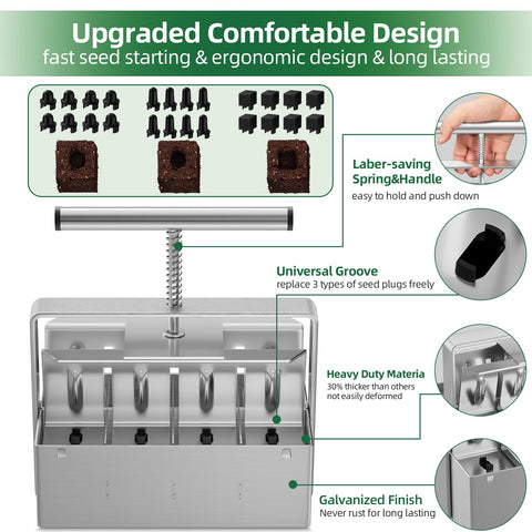 zukakii three seed pins attached for versatile block sizes