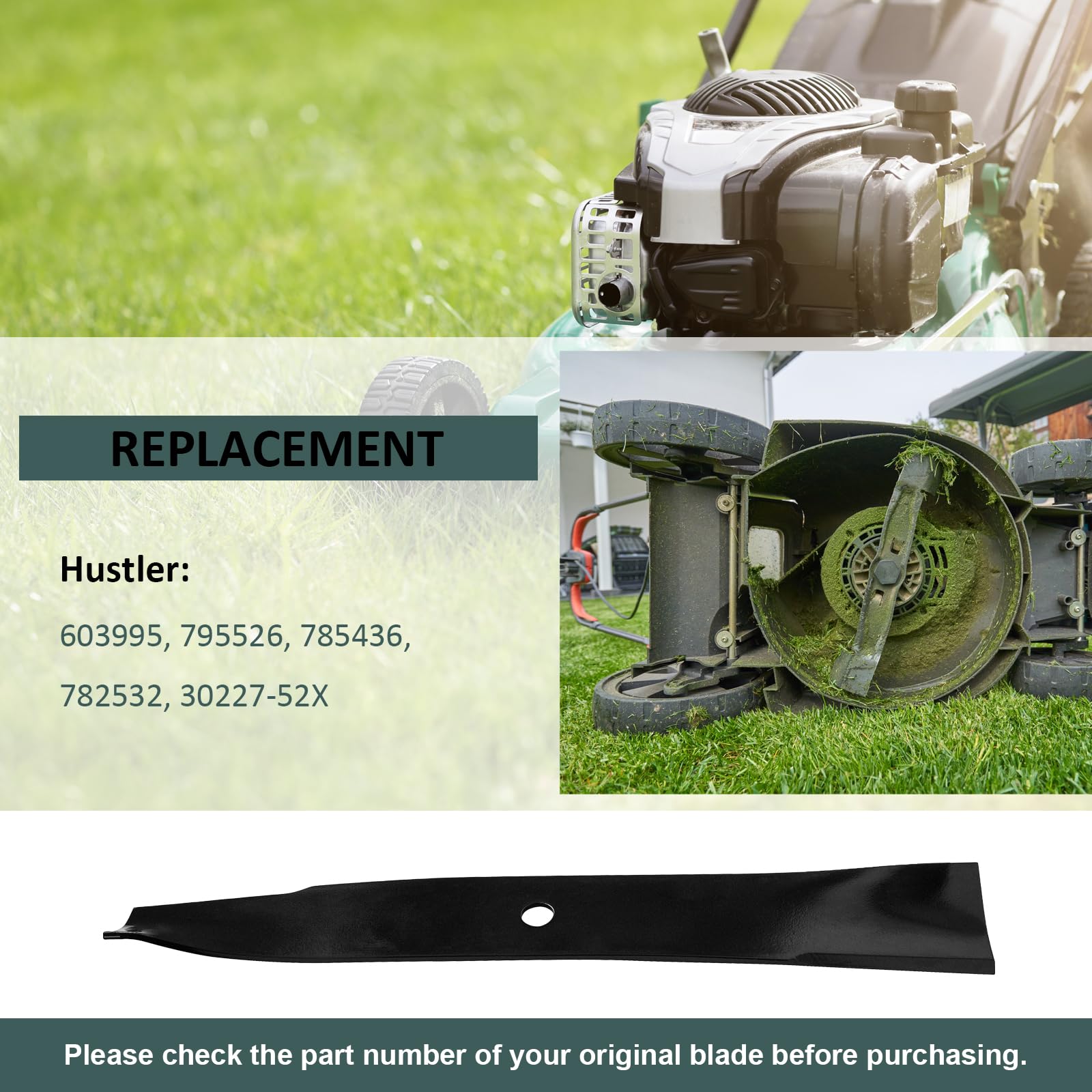 Zalana Mini Z and Super Z compatible blade set ready for yard care