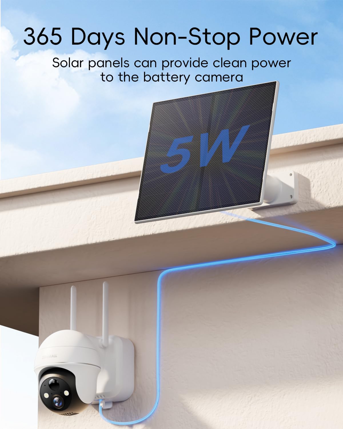 Zumimall 360-degree bracket enables precise solar panel positioning.