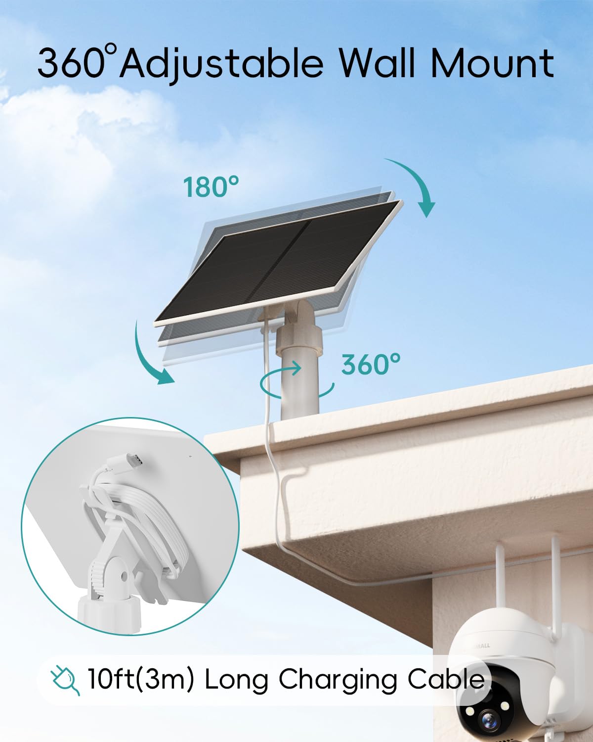 Zumimall IP66 weatherproof design withstands rain and dust outdoors.