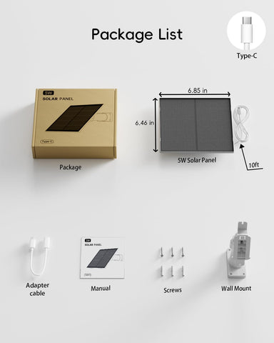 Zumimall outdoor solar solution powers cameras without frequent battery changes.