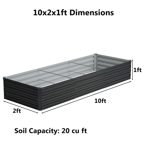 Zunatu outdoor planter box made of metal with open bottom design for healthy root growth.