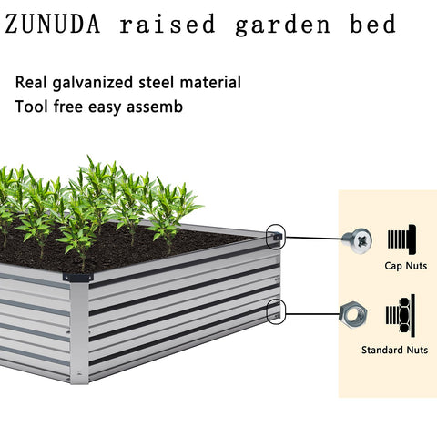 ZUNUDA coated steel rust-resistant material for durable outdoor use.