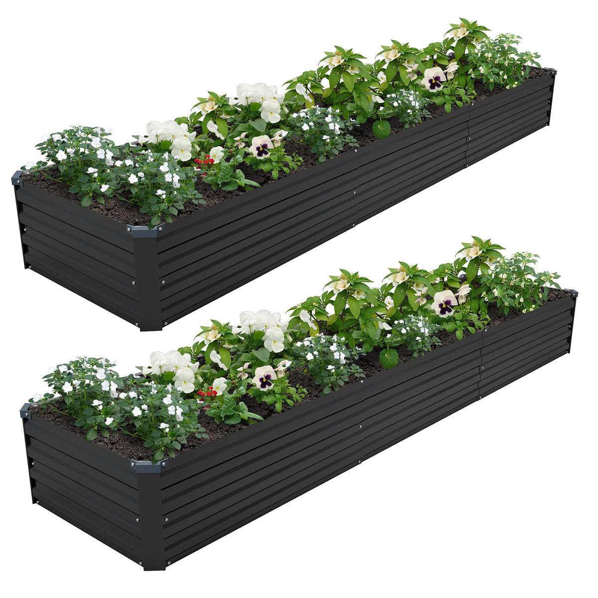 ZUNUDA galvanized raised bed assembly shows quick setup for busy gardeners.