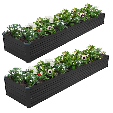 ZUNUDA galvanized raised bed assembly shows quick setup for busy gardeners.