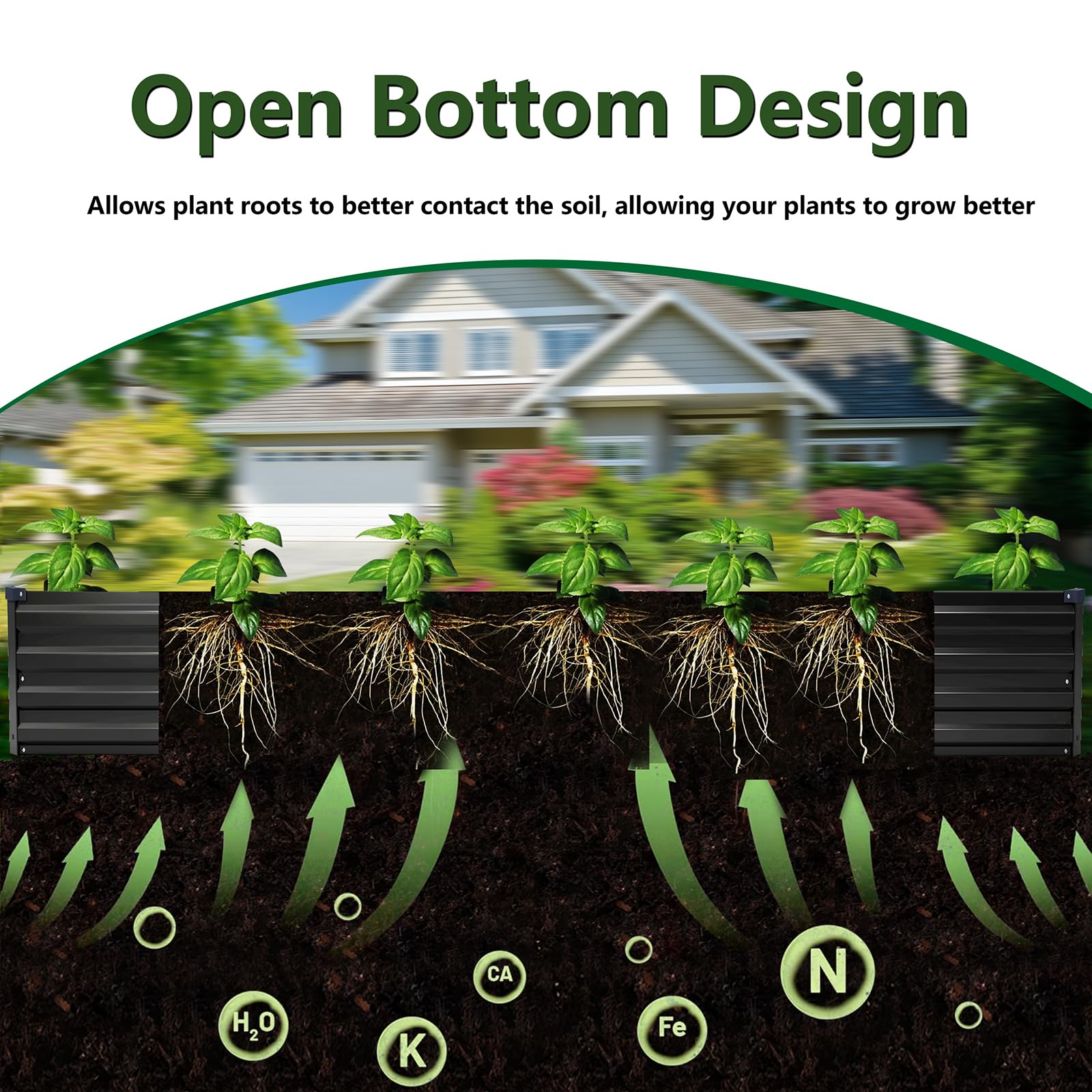 ZUNUDA open-base drainage system promotes healthy drainage and roots.