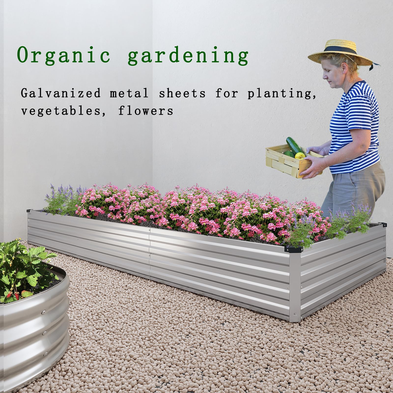 ZUNUDA outdoor garden bed in a sunny garden setting for inspiration.