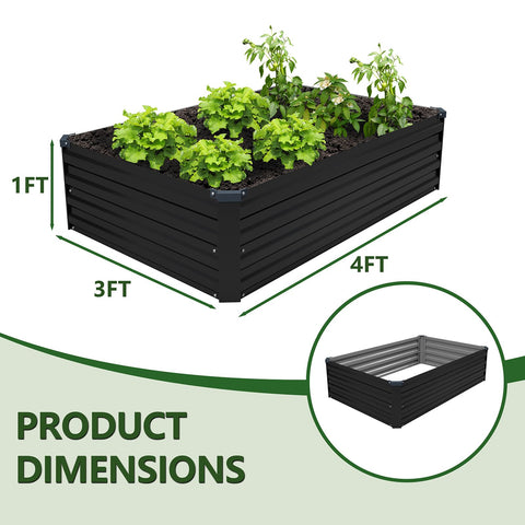 ZUNUDA two-box set on patio demonstrates a large planting area for vegetables and herbs.