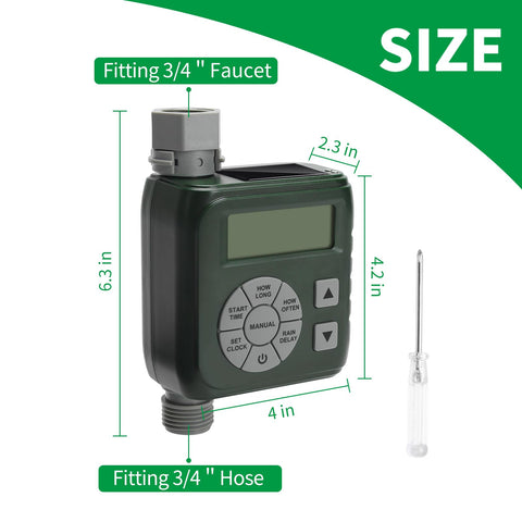 Zuomeng IP67 waterproof timer with full-view LCD for outdoor use.