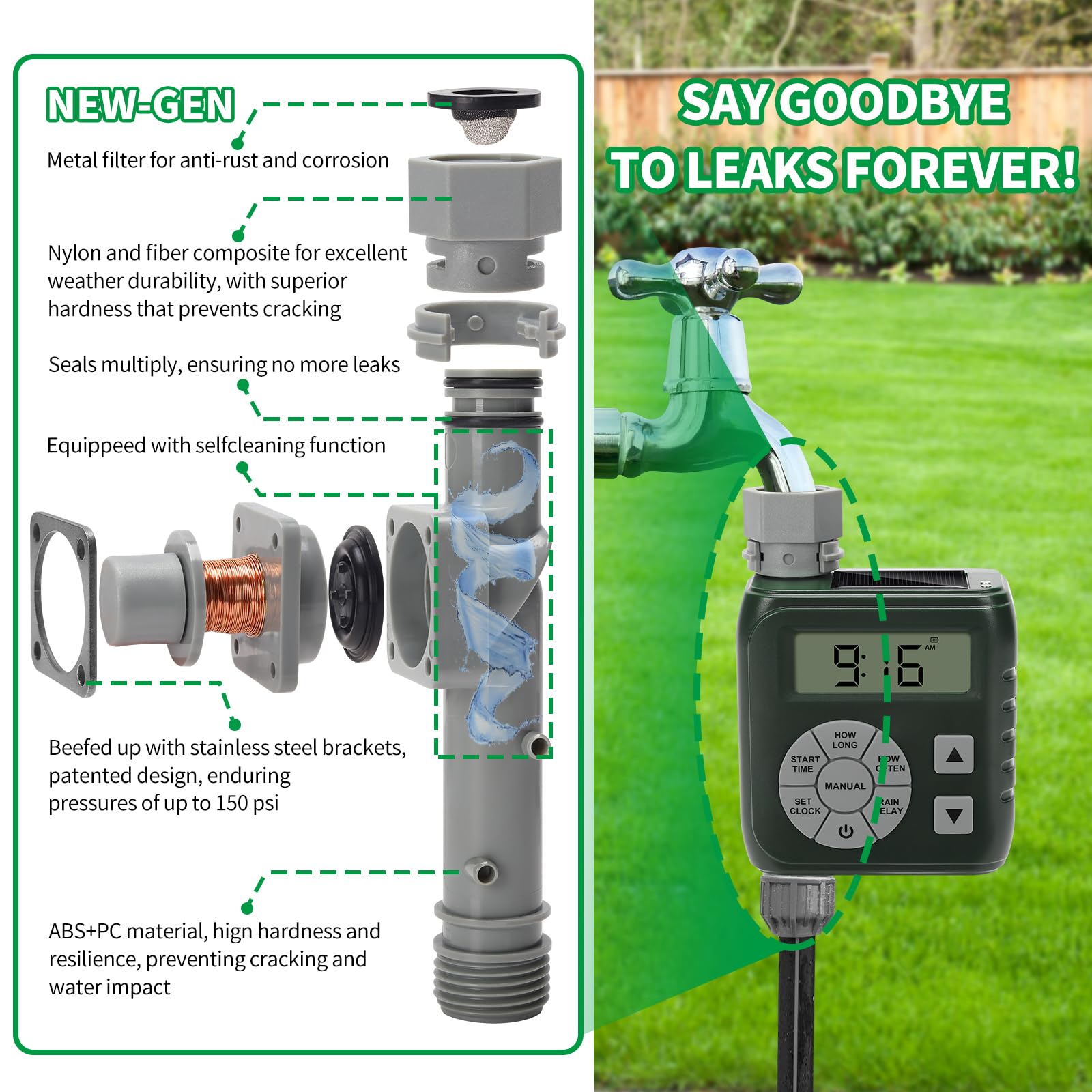 Zuomeng dual power system with solar and backup battery keeps irrigation running.