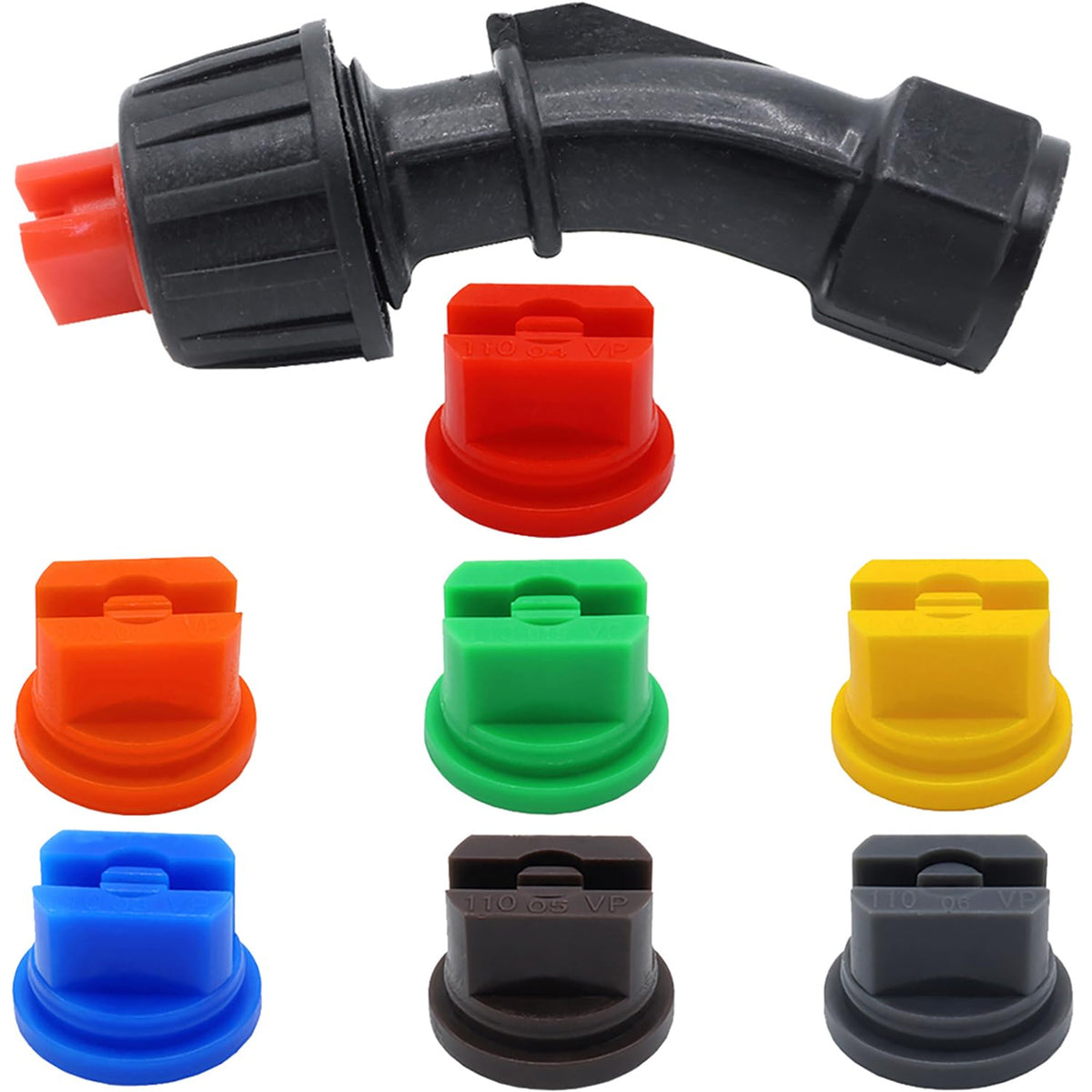ZUPAYIPA flat fan nozzle assembly for precise, even distribution in gardens.