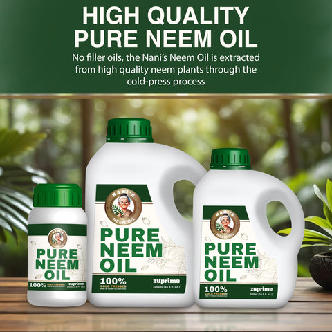 Zuprime Nani's Neem Oil spray leaves a shiny, healthy appearance.