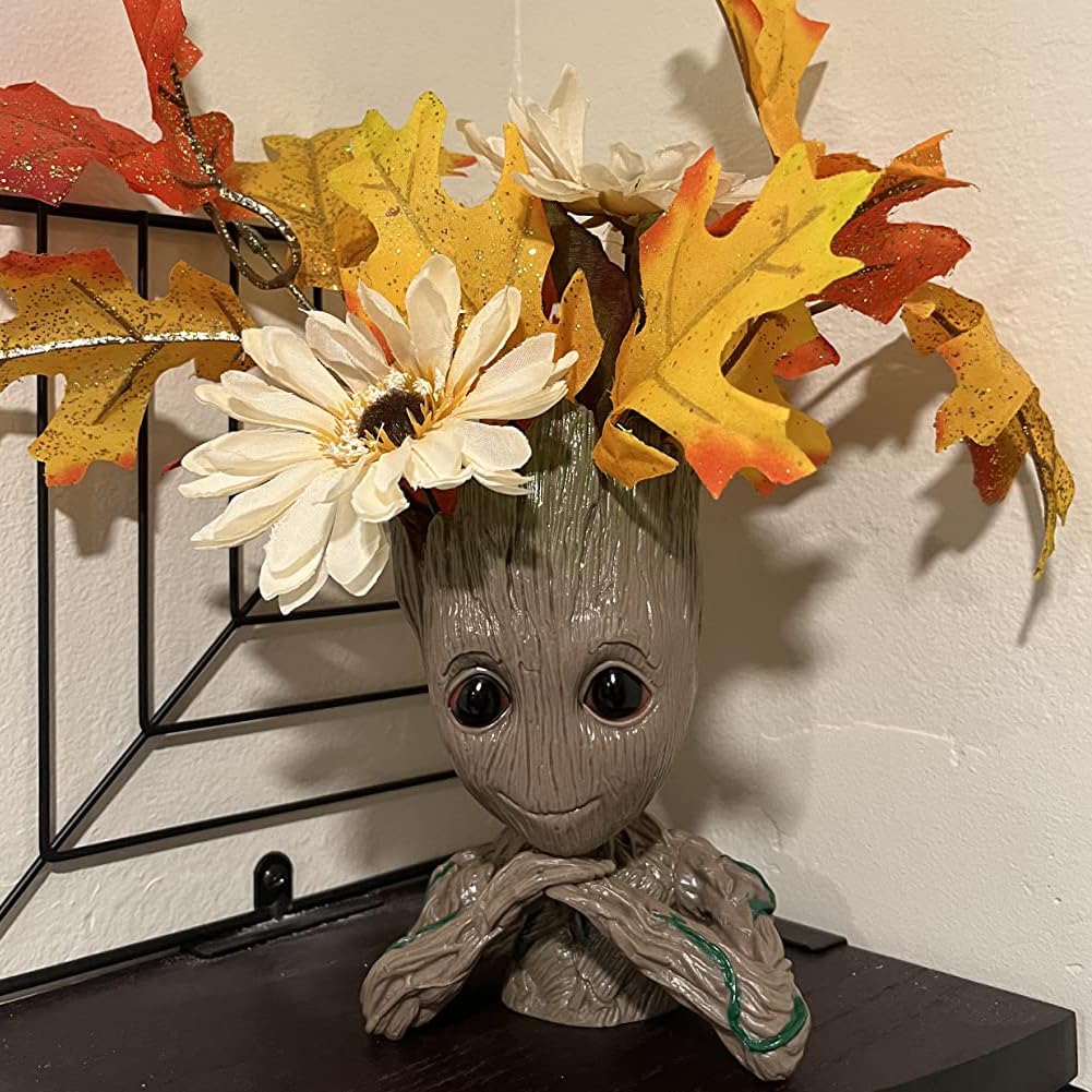 ZUSONUD B-Best Baby Groot desk pen holder keeps workspace organized.
