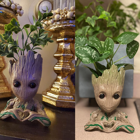 ZUSONUD Groot flower pot with drainage hole for proper watering