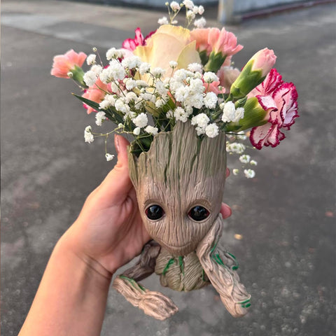 ZUSONUD Groot flower pot with drainage holes for tiny succulents.