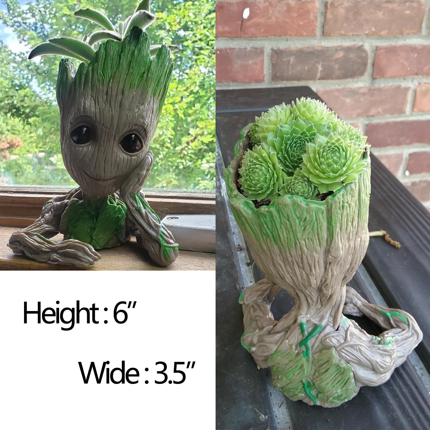 ZUSONUD Groot mini succulent pot fits compact spaces.