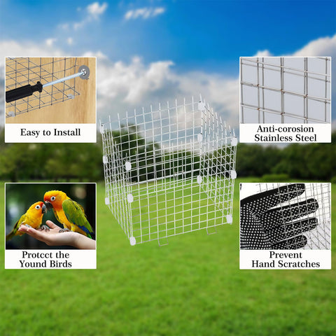 ZUUDYSEN easy install guards with screws demonstrate quick setup around entrance hole.