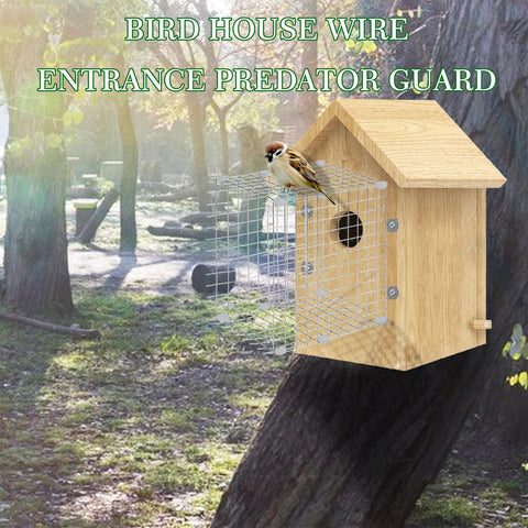 ZUUDYSEN square entrance-hole guard footprint 5.9 by 5.9 inches protects nest.