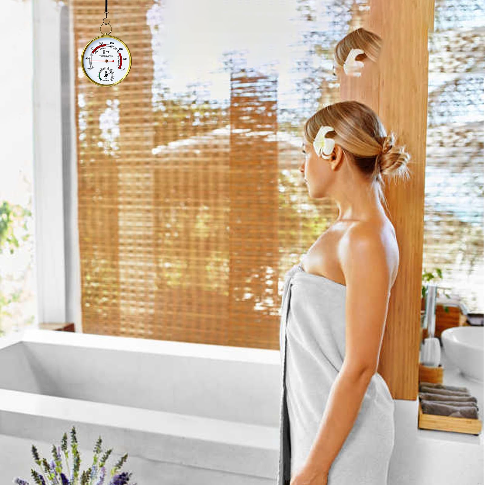 Zuwevbo indoor sauna monitor ideal for home spas and steam rooms.