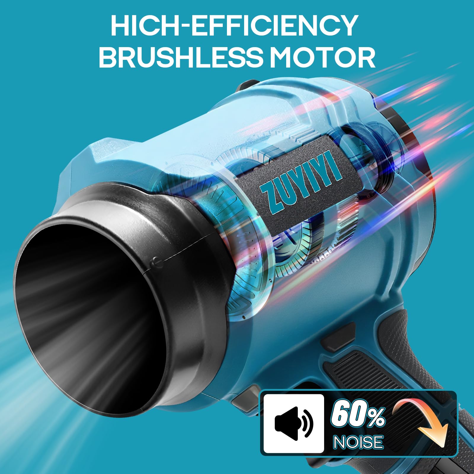 ZUYIYI 475 mph airflow moves debris and moisture quickly