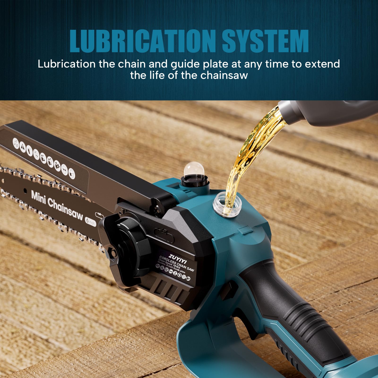 ZUYIYI brushless motor delivering quiet, efficient cutting