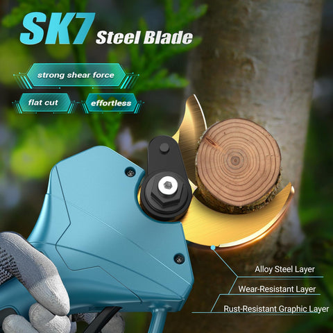 ZUYIYI cordless pruning shears compatible with Makita 18V batteries for flexible power