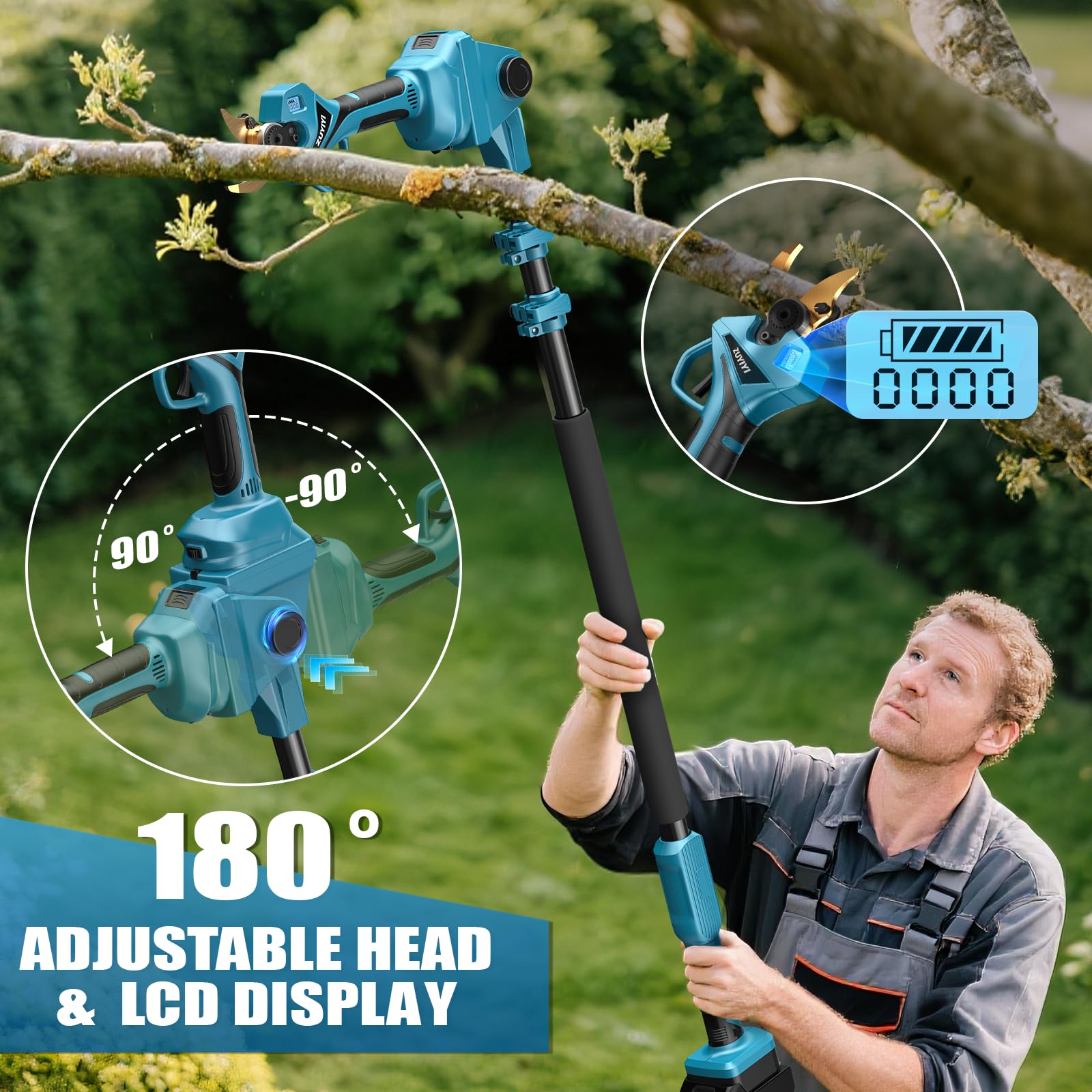 Makita 18V battery compatibility for versatile power.