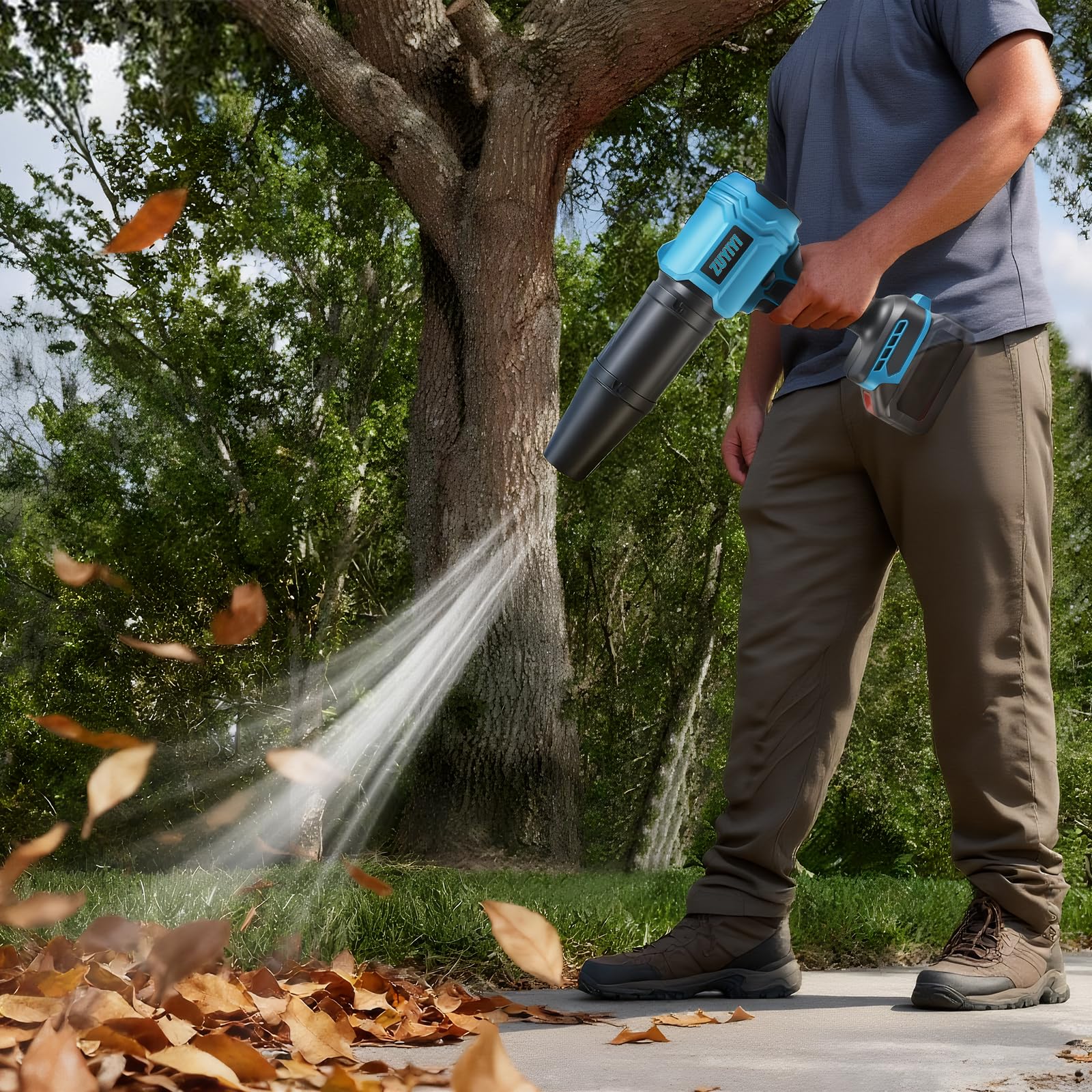 ZUYIYI multi purpose blower clean patios, cars, and workshop spaces