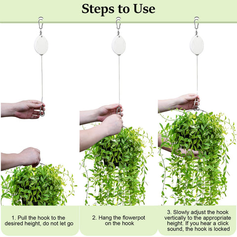 ZUZUAN versatile garden hanger used with bird feeders and grow lights.