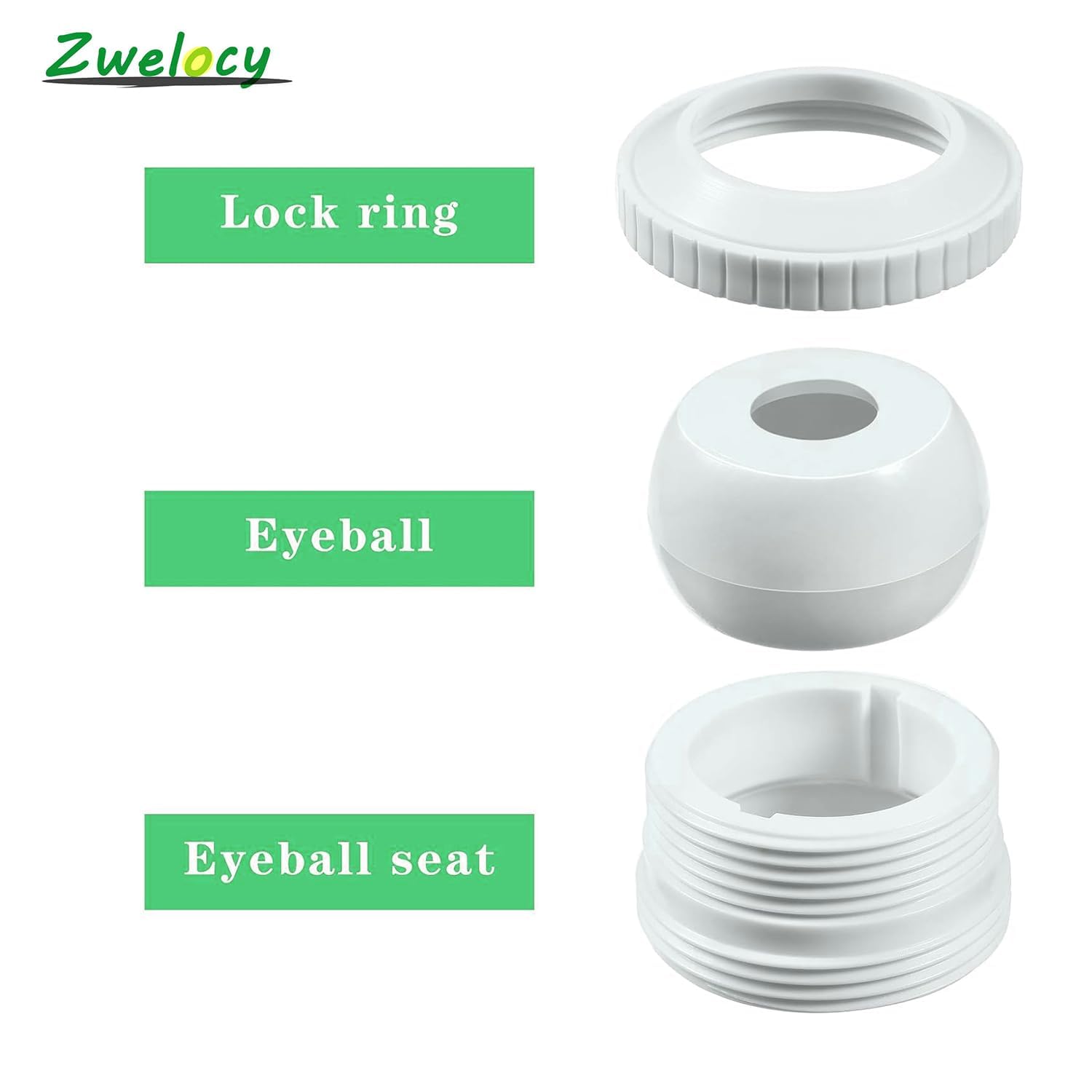 Zwelocy SP1419D hydrostream jet with rotating eyeball enables precise flow direction