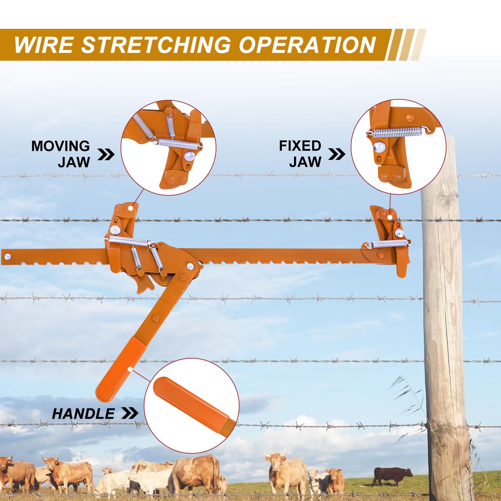 Zwinz wire splicing action demonstrates seamless, quick tension for tight repairs.