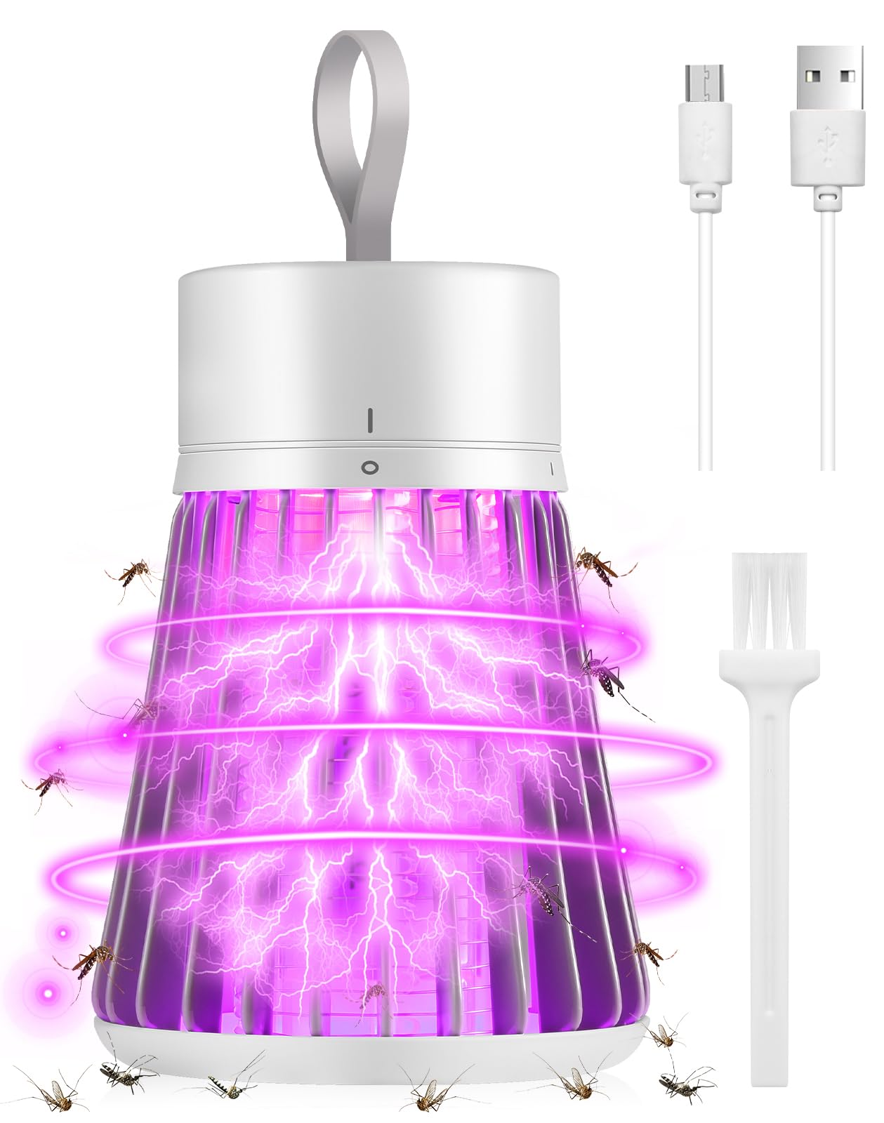 ZwrKing bug zapper indoor USB portable attracts pests safely for indoor use
