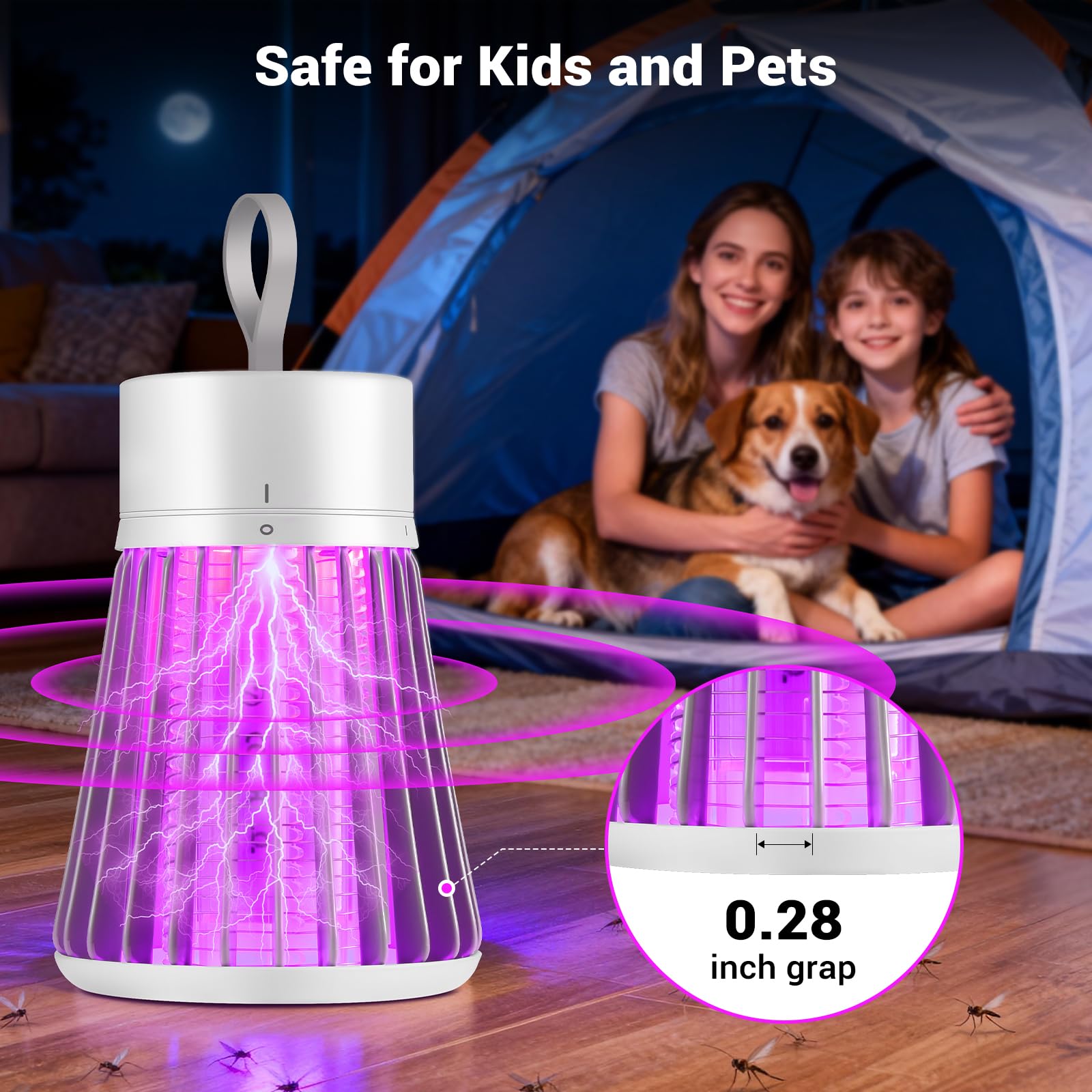 ZwrKing indoor-outdoor flying trap suitable for camping patios and backyards
