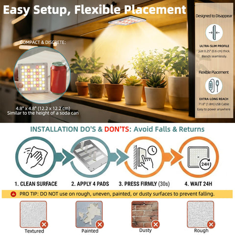 zwveuvs 10-level dimmable brightness for seedlings and bloom support