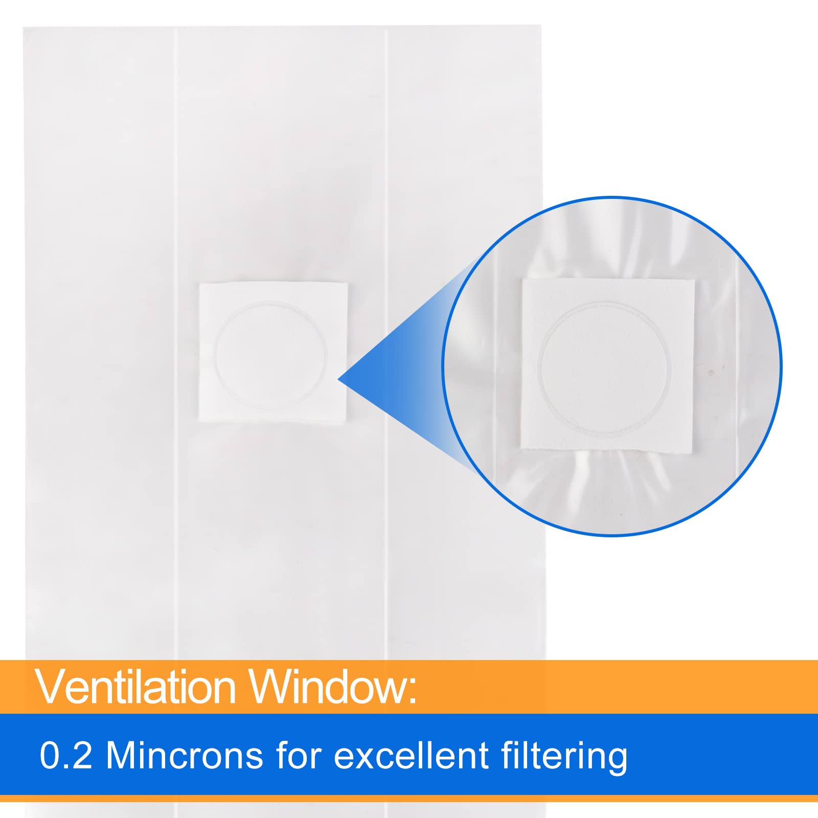 Zwxt bag filter 0.2 micron supports gas exchange and contamination control.