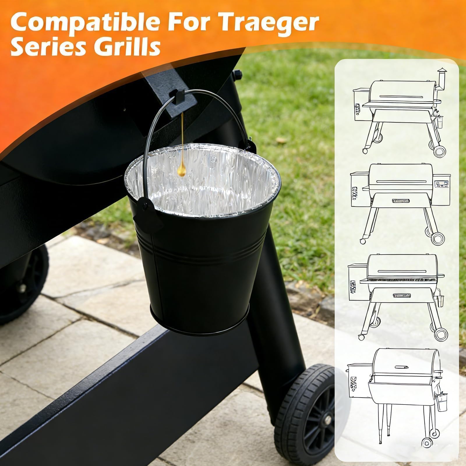 ZWYSLFCY Traeger Pro Series compatibility for a secure fit on grills.