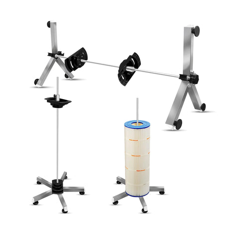 ZXBAZBB pool filter cleaner stand—assembly view shows durable, rust-free bracket.