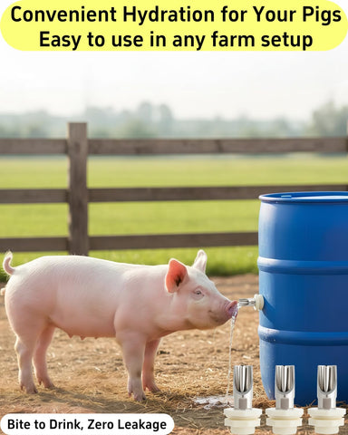 ZXFNNCY leak-proof tank connectors reduce drips and pen mud.