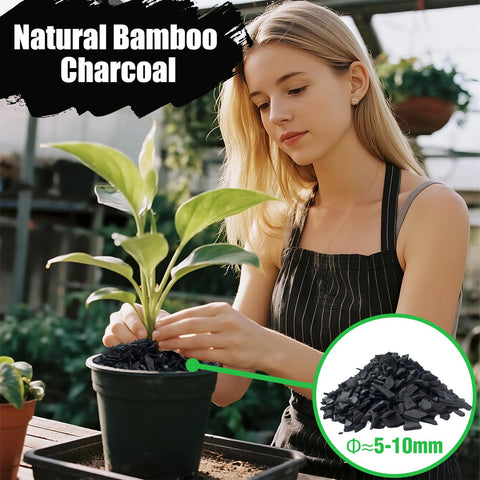 ZXFUTURE moisture-storage charcoal extends watering intervals for potted plants