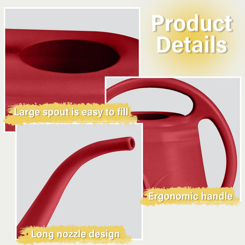 ZXJ durable thick plastic watering can resists cracks and wear