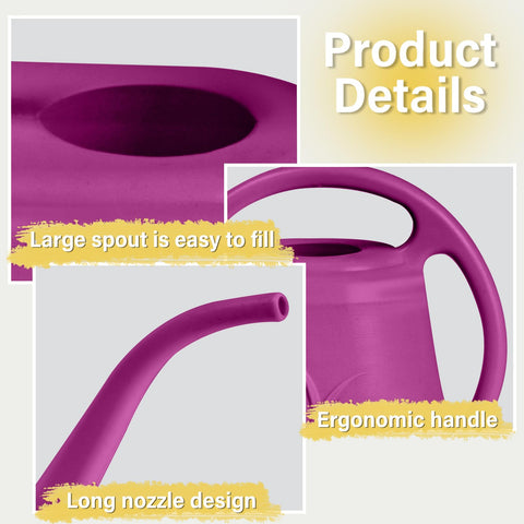 Durable thick plastic ZXJ watering can designed for long-lasting home use.