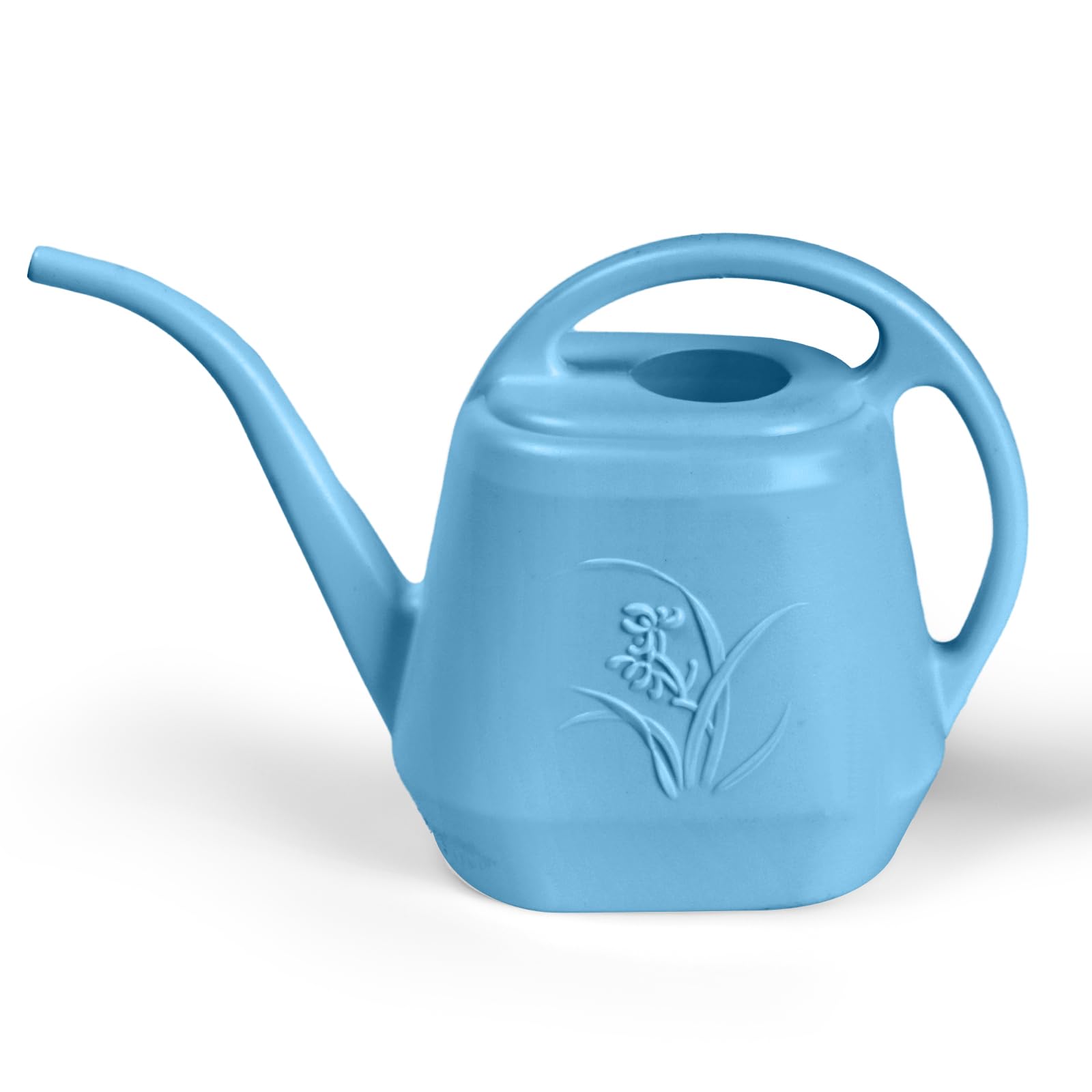 ZXJ plant watering can in Skye Blue with long spout for precise, spill-free watering.