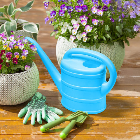 ZXJ blue durable plastic design resists wear for long-term indoor and outdoor care