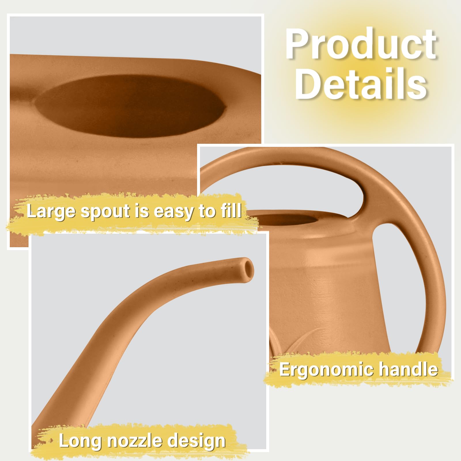ZXJ Strength Plant Watering Can durable thick plastic resists cracking over time