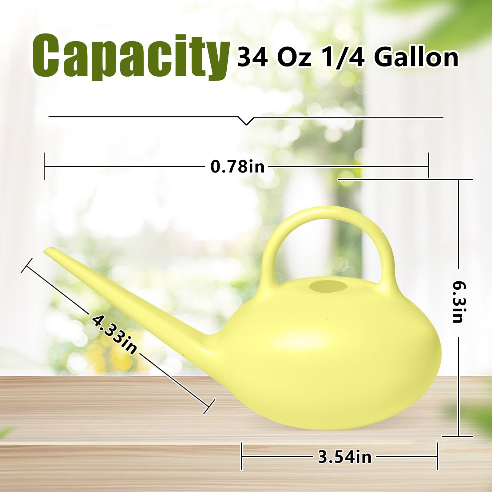 ZXJ extended spout for precise, soil-friendly pouring.