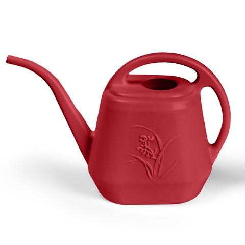 ZXJ wine red plant watering can with long spout delivering precise watering