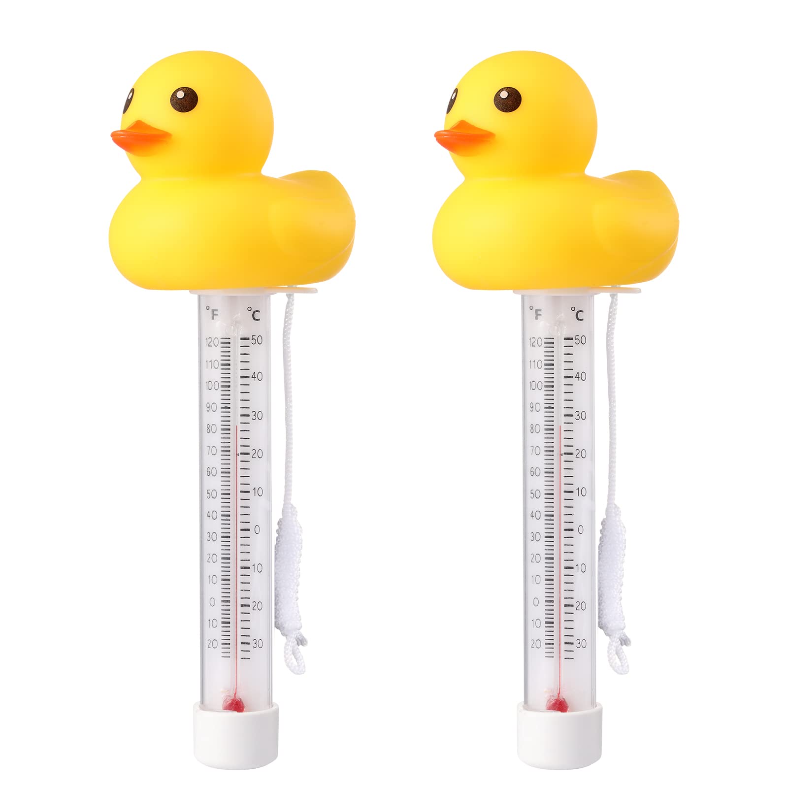 Zxmissu Yellow Duck thermometer front view for quick water temperature checks